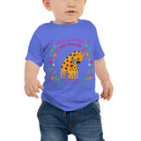 Mami es la Mejor del Mundo cute giraffe Baby Jersey Short Sleeve Tee