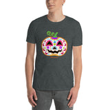 Day of the Dead (Dia de Muertos) Sugar Skull Halloween Pumpkin Short-Sleeve Unisex T-Shirt