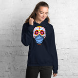 Day of the Dead (Dia Muertos) Sugar Skull with Face Mask Halloween 2020 Unisex Hoodie