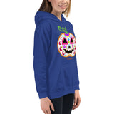 Day of the Dead (Dia de Muertos) Sugar Skull Halloween Pumpkin Kids Hoodie