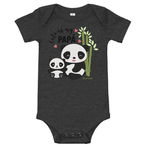 Cute As My Papa! Panda Baby Bodysuit (Onesie) 100% Cotton