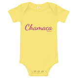 Chamaca pink font Baby Girl Bodysuit 100% Cotton