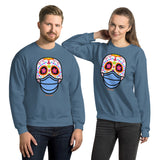 Day of the Dead (Dia Muertos) Sugar Skull with Face Mask Halloween 2020 Unisex Sweatshirt