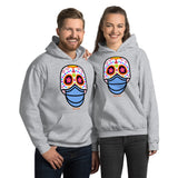 Day of the Dead (Dia Muertos) Sugar Skull with Face Mask Halloween 2020 Unisex Hoodie