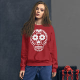 Calavera (Sugar Skull) White Sweatshirt