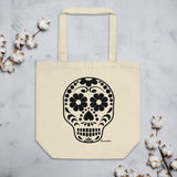 Calavera (Sugar Skull) Eco-Friendly Organic Cotton Tote Bag