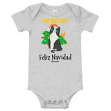 Funny Naughty Cat Christmas Navidad Baby Bodysuit 100% Cotton