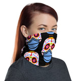 Day of the Dead (Dia Muertos) Sugar Skull with Face Mask Halloween 2020 Neck Gaiter