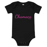 Chamaca pink font Baby Girl Bodysuit 100% Cotton