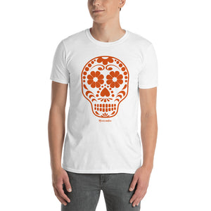 Calavera (Sugar Skull) orange Short-Sleeve Unisex T-Shirt