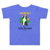 Funny Naughty Cat Christmas Navidad Toddler Short Sleeve Tee