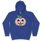 Day of the Dead (Dia de Muertos) Sugar Skull Halloween Pumpkin Kids Hoodie