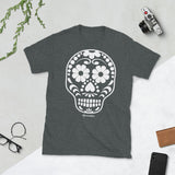 Calavera (Sugar Skull) White Short-Sleeve Unisex T-Shirt