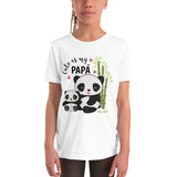cute as my papa panda girl t-shirt