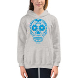 Calavera (Sugar Skull) Blue Kids Hoodie