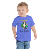 Funny Naughty Cat Christmas Navidad Toddler Short Sleeve Tee