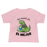 Mi Papa es el Mejor! Dinosaur Baby Jersey Short Sleeve Tee