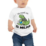 Mi Papa es el Mejor! Dinosaur Baby Jersey Short Sleeve Tee