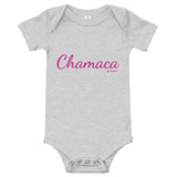 Chamaca pink font Baby Girl Bodysuit 100% Cotton