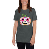 Day of the Dead (Dia de Muertos) Sugar Skull Halloween Pumpkin Short-Sleeve Unisex T-Shirt