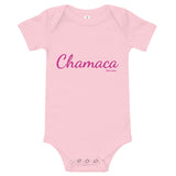 Chamaca pink font Baby Girl Bodysuit 100% Cotton