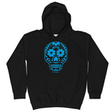 Calavera (Sugar Skull) Blue Kids Hoodie