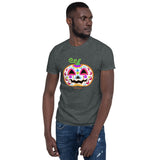 Day of the Dead (Dia de Muertos) Sugar Skull Halloween Pumpkin Short-Sleeve Unisex T-Shirt