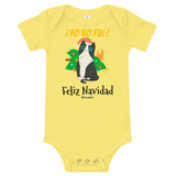 Funny Naughty Cat Christmas Navidad Baby Bodysuit 100% Cotton