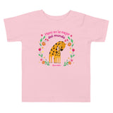 Mami es la Mejor del Mundo cute giraffe Toddler Short Sleeve Tee