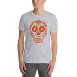 Calavera (Sugar Skull) orange Short-Sleeve Unisex T-Shirt