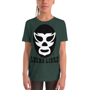 Luchador - Lucha Libre Black Mask Youth Short Sleeve T-Shirt