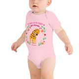 Mami es la Mejor del Mundo cute giraffe Baby Bodysuit 100% Cotton