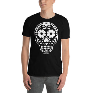 Calavera (Sugar Skull) White Short-Sleeve Unisex T-Shirt