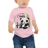 Cute As My Papa! Panda Baby Jersey Short Sleeve Tee