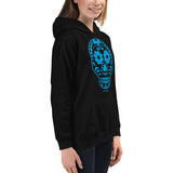 Calavera (Sugar Skull) Blue Kids Hoodie