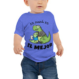 Mi Papa es el Mejor! Dinosaur Baby Jersey Short Sleeve Tee