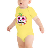 Day of the Dead (Dia de Muertos) Sugar Skull Halloween Pumpkin Bodysuit (Onesie) 100% Cotton