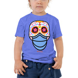 Day of the Dead (Dia Muertos) Sugar Skull with Face Mask Halloween 2020 Toddler Short Sleeve Tee