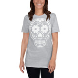 Calavera (Sugar Skull) White Short-Sleeve Unisex T-Shirt