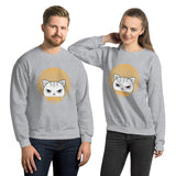 Cute Funny Vintage Retro Style Kawaii Cat Unisex Sweatshirt