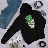 Green Calavera Sugar Skull St Patricks Day Unisex Hoodie