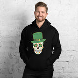 Green Calavera Sugar Skull St Patricks Day Unisex Hoodie