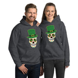 Green Calavera Sugar Skull St Patricks Day Unisex Hoodie