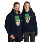 Green Calavera Sugar Skull St Patricks Day Unisex Hoodie
