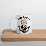 AMLO Amlito Los Quiero Desaforadamente White glossy mug