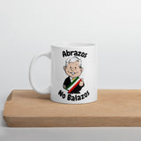 AMLO Amlito Abrazos No Balazos White glossy mug