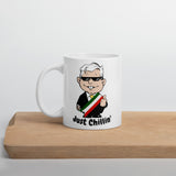 AMLO Amlito Just Chillin Cool and Funny White glossy mug