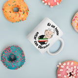 AMLO Amlito Es Un Honor Estar Con Obrador White glossy mug