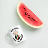 AMLO Amlito Es Un Honor Estar Con Obrador White glossy mug